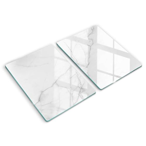 Accessoires de cuisine plaque induction Wallfluent planche à découper en verre marbre