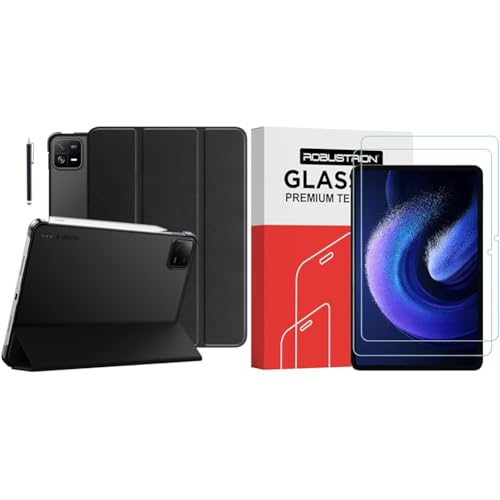 Image of Robustrion Cover for Xiaomi Mi Pad 6 Case Cover 11 inch Flip Stand Cover with Transparent Back for X