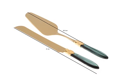 Couverts de table Rivadossi Laura Oro vert pour dessert - 3