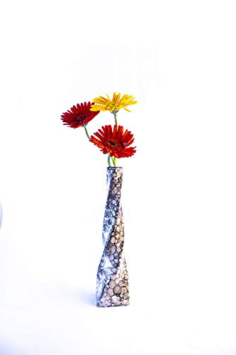SGS IMPEX Flower Vase for Living Room | Made of Ceramic| Handmade Flower Vase Ceramic | Ideal Diwali Gifts for Family and Friends