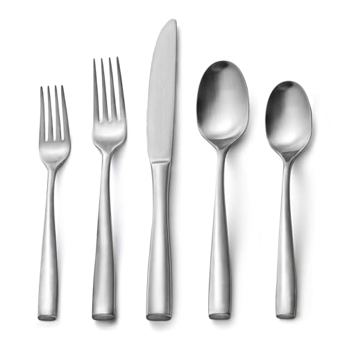 HIKAA 40-Piece Silverware Set for 8, Heavy Duty Stainless Steel F...
