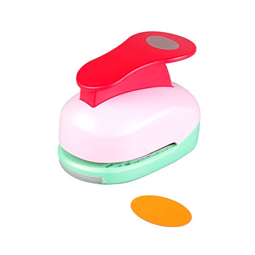 Oval Punch 2 inch Craft Lever Punch Handmade Paper Punch for Crafting Scrapbooking,DIY Card Making Candy Colour by Rondam 2 inch Ellipse