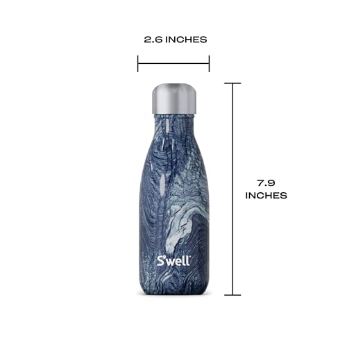 S'well Original Bottle 9 ounce - Botella de Agua Azurite Marble de Acero Inoxidable de 9 oz con Aislamiento al Vacío Triple capa miniatura 4