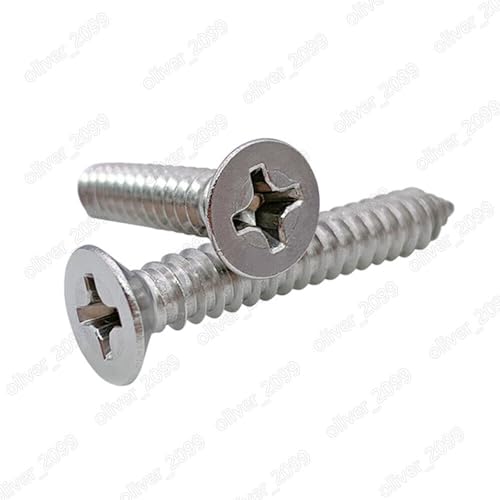 Tornillos autorroscantes avellanados Phillips acero 316 M2.9x9.5mm miniatura 3