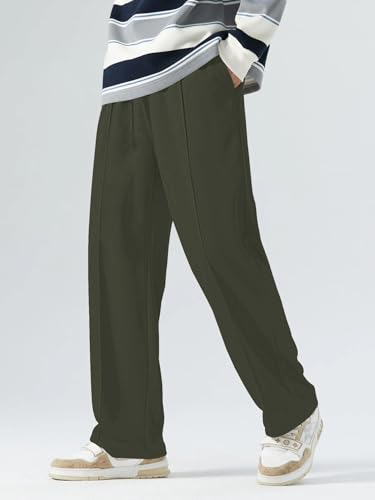 Image of GRECIILOOKS Men's Lycra Cargo Track Pants - Loose Fit Joggers for Men | Korean Style Travel & Home Wear with Pockets (Available in Plus Size)