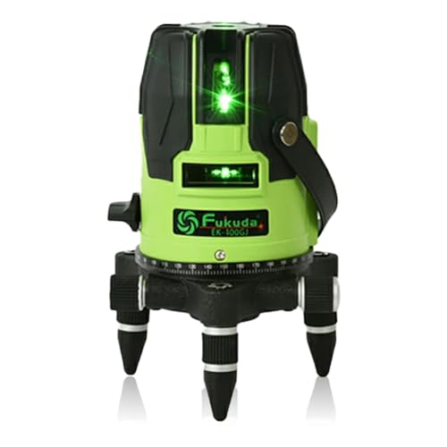FUKUDA|フクダ 2ライン グリーンレーザー墨出し器 EK-100GJ 1垂直・1水平 2ドット レーザー墨出し器レーザーレベル