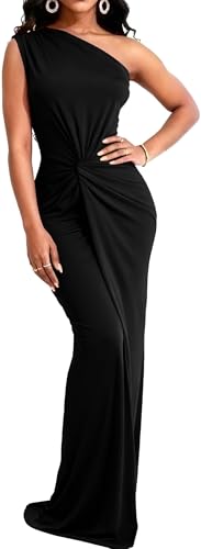 Image of SxClub Formal Dress for Women Cocktail Sexy Bodycon Sleeveless Evening Party Floor Length Long Prom Dresses