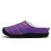 Pantofole da uomo in memory foam accoglienti con fodera simile alla lana pelosa, scarpe da casa all'aperto per interni lavabili slip-on Pantofole da casa da donna con scivoli pelosi,Viola,46 UE,Ex