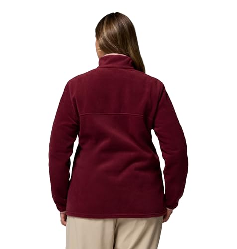 Image of Columbia Womens Benton Springs Half Snap II Pull Over Fleece Jacket, Dark Stone /Canoe /Vintage Blue, 3X