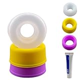 3PCS funda de silicona de sellado de la tapa del pene Extensor de vacío del pene de la Bomba de sellado Juguetes sexuales para Hombres de alargamiento del pene Accesorios