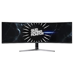 Samsung Odyssey Ultra Wide DQHD Gaming Monitor C49RG94SSR, 49 Zoll, VA-Panel, QLED, DQHD-Auflösung, HDR1000, AMD FreeSync 2 HDR, Bildwiederholrate 120 Hz, Reaktionszeit 4 ms, Schwarz