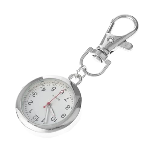 ROMISBABA カジュアルナース懐中時計キーホルダー 金属製 クォーツ 軽量 小型 ヴィンテージデザイン 看護師向け 現場の使用に ポケットキーホルダー ペンダント 色指定不可