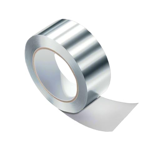 Image of Tapes Master Aluminum Foil Adhesive Tape, 3 Inch x 55 Yards, Silver, Non-Conductive Acrylic Adhesive