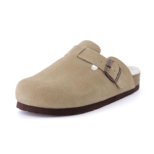 Suede Clogs Birkenstock Dupes Walmart CUSHIONAIRE Women's Hana