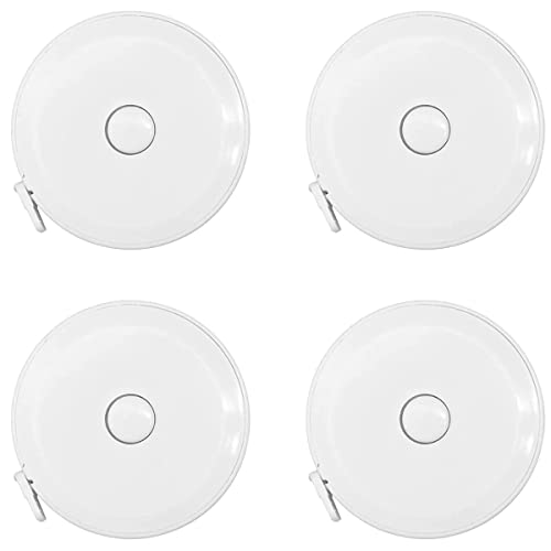4 Pack Soft Retractable Measuring Tape,60-Inch 150Cm,White Double Scale Measurement Tape,For Body Measuring Sewing Tailor Cloth Knitting Home Craft Measurements #TOP21
