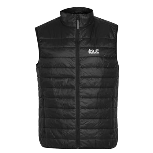 Jack Wolfskin Herren JWP VEST M Winddichte Steppweste, Black, XL