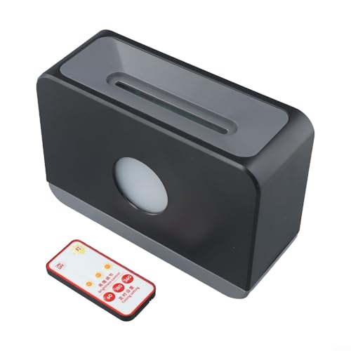 Difusor de aroma único con control remoto y efecto de llama dinámico para experiencias personalizadas (negro)