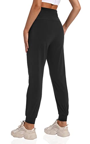 V Vocni Maternity Joggers Cotton Sweatpants Yoga Lounge Sweat Pants Casual Running Tapered Scrub Pants With Pockets Medium #TOP2