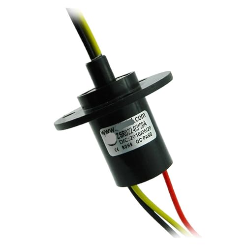 Bague collectrice anti torsion cable connecteur rotatif 360 degres 3 voies 20A diametre 22