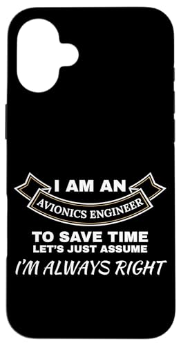 アビオニクスエンジニア Always Right Tech Aviation スマホケース iPhone 16 Plus 用