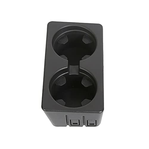 Portavasos Doble para Carro Consola Central Plástico Negro miniatura 5