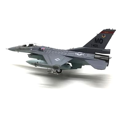 1/100 US Air Force F-16C Falcon Fighter Jet Plane Model Attack Plane Military Airplane Models for Adults