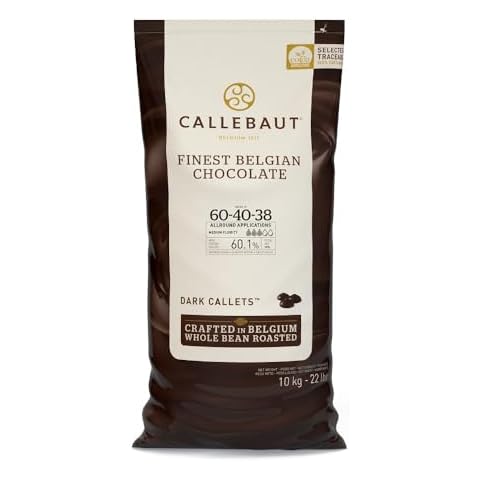 Callebaut Dark Chocolate (60.6%) : 22 LB (22 pound) Cover