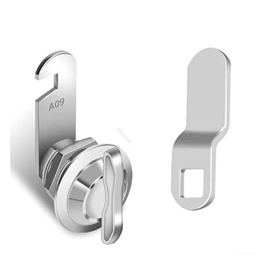 Cerradura de leva de aleación de zinc para caravana de 5/8 pulgadas, pestillo giratorio para puerta de compartimento de remolque MotorHome, herrajes cromados sin bloqueo para gabinete