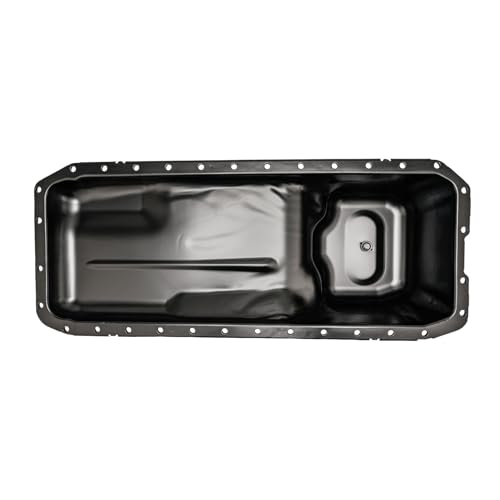 Image of KAX Engine Oil Pan Fit for Ram 2500 /3500 /4500 /5500, 2500 /3500 /4500 /5500 | 264-470 with Drain Plug for Dodge Ram 2500 /3500 5.9L 2003-2009, Dodge Ram 2500 /3500 6.7L 2007-2012, Ram 4500 /5500 2008-2012