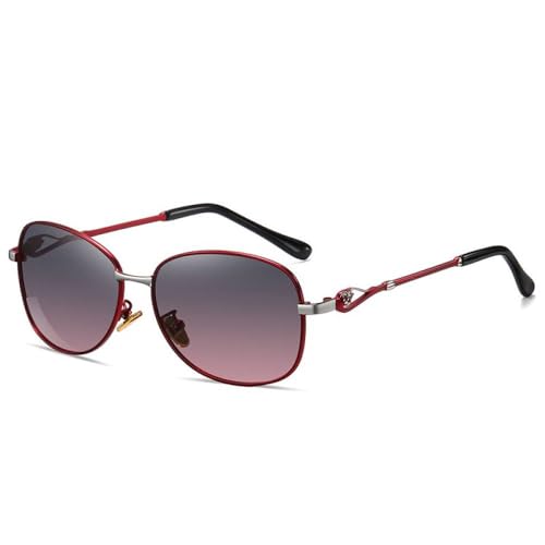 Trendy für Damen-Sonnenbrille mit Farbverlauf, polarisierte Gläser, luxuriöse Damen, elegant, UV400