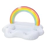 Schwimmbad Schwimmtisch Sommer Party Wassereimer Regenbogen Wolke...