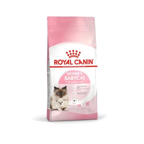 Royal Canin Mother & Babycat Trockenfutter | Doppelpack | 2 x 400 g | Für tragende und säugende Katzen | Alleinfuttermittel speziell für die Mutterkatze und ihre Welpen
