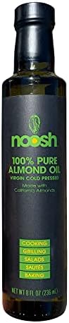 Noosh Cold-Pressed Virgin Almond Oil - Made with California almonds - Vegan, Gluten Free, Kosher, NON-GMO