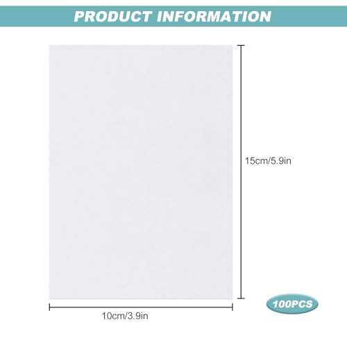 Diamond Painting Release Paper, 100 Sheets Non-Stick Release Paper Double Sided for Diamond Painting Cover Replacement Papers 15 x 10 cm