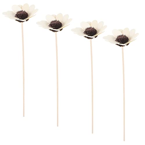 Palitos Difusores de Aroma de Rattan con Diseño Floral 4 pzas miniatura 1