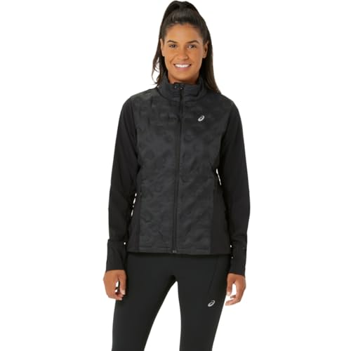 ASICS Women's ROAD WINTER JACKET Running Apparel, XL, PERFORMANCE BLACK