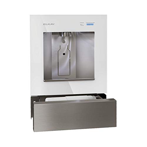 Elkay LBWD00C Liv Recessed Bottle Filling Station with Hands Free Operation and Filter - Aspen White