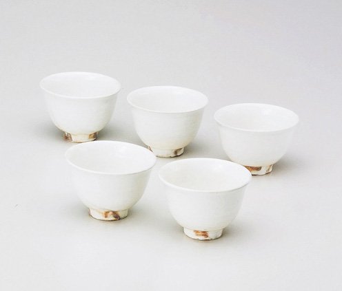 Amazon｜古谷信男窯 粉引窯変 大湯呑揃 【湯呑 信楽焼】 / お楽しみ