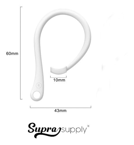 Suporte Gancho Fone de Ouvido Bluetooth Anti Queda Compativel com AirPods Pro Lenovo Earhook Supra S
