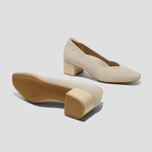 VIVAIA Megan Square-Toe Stress Free Chunky Heels for Women Arch Support Smart Casual4