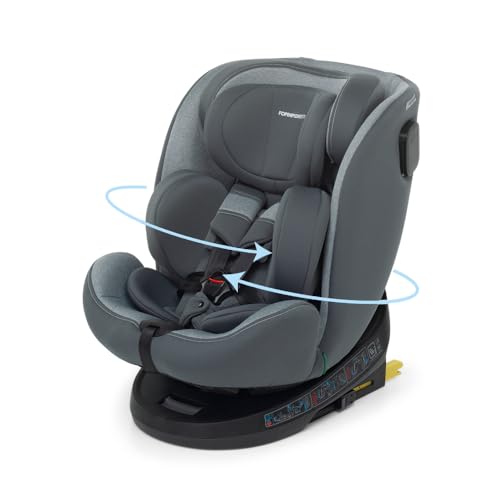Foppapedretti Circle I-Size - Asiento de coche para 0-12 años, color plateado