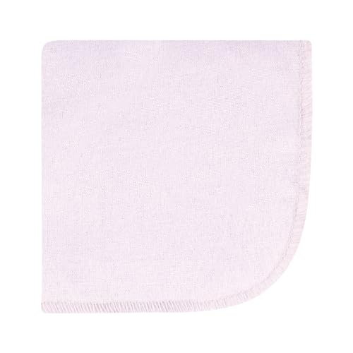 Image of Hudson Baby Unisex Baby Flannel Cotton Poly Washcloths, Purple Dainty Floral 10 Pack, One Size