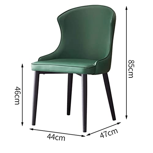 Eetkamerstoelen met Pu-kussen en metalen poten Mid Century Modern Accent Chair Gestoffeerde eetkamerstoelen voor Home Side Chair - Afbeelding 4