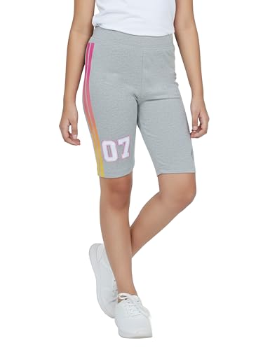 Image of KiddoPanti Girls Knee Length Cycling Shorts Pack of 2
