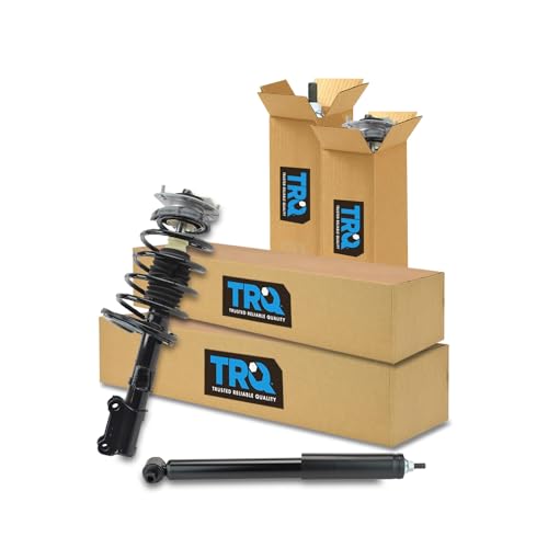 Image of TRQ Front and Rear Complete Strut Assembly & Shock Absorber Kit Complete Strut & Coil Spring Assembly Compatible with 2001-2009 Volvo S60 1999-2006 S80 2001-2007 V70