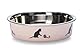 Karlie Ascar Katzennapf, Edelstahl, Rosa, 160 ml, Durchm.10 cm