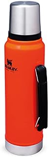 Stanley Classic Legendary Termos 1L Charcoal - Termos ze Stali Nierdzewnej Bez BPA - Utrzymuje ciepło przez 24 godziny - Szczelna nakrętka pełniąca rolę kubka - Do Mycia w Zmywarce