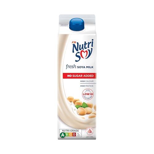 Nutrisoy High Calcium Fresh Soya Milk No Sugar Added 1L - Chilled