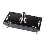 MGPRO-Trailer-Hitch-for-Ram-2500-2019-2022-3500-2019-2021-Under-Bed-2-516-Ball-Hide-a-Goose-Head-Rubber-Cover-Black-Powder-Coated