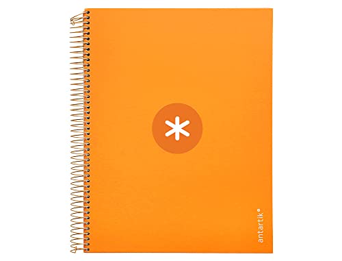 Antartik - Cuaderno Espiral A4 Cuadro 5Mm Mostaza En Oferta Antartik Cuaderno Espiral Liderpapel A4 Micro Tapa Forrada120H 100 Gr Cuadro 5Mm 5 Banda4 Taladros Color Mostaza